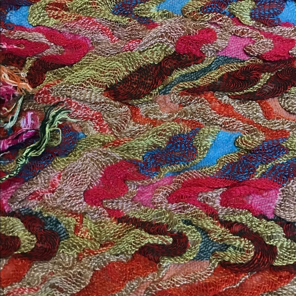 Women’s Romano Fiorenti multi- colored silk scarf - Picture 2 of 3